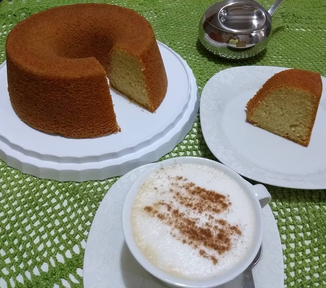 Bolo de baunilha 