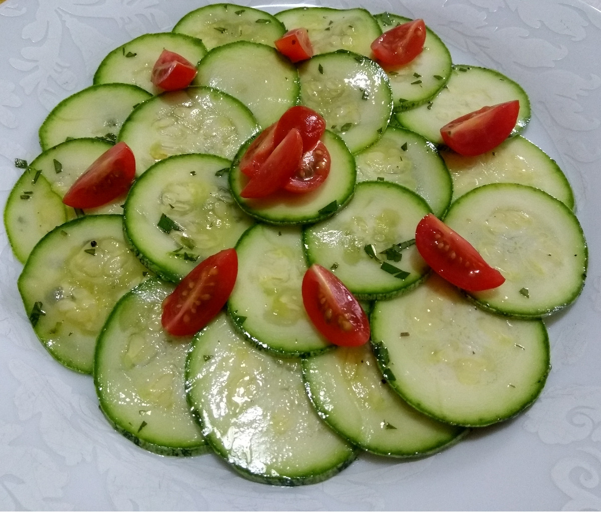 Carpaccio de abóbora italiana